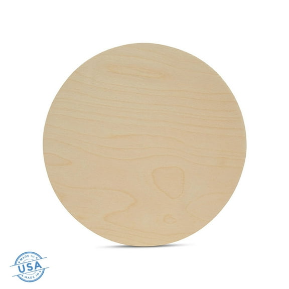 Wood Plywood Circles10inch,1/4Inch Thick, Round Wood Cutouts, Pack of 1 Baltic Birch UnfinishedWoodCirclesFor Crafts, By Woodpeckers