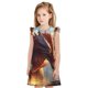 thumbnail image 1 of Fotbe Ferocious Dragon Fury Vestido de Dormir para Niñas de 3 a 10 Años, Mangas Cortas, Estilo Princesa, Pijama Camisón con Mangas Voladas-Small, 1 of 6
