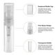 thumbnail image 2 of 160 Unidades de Botella Pulverizadora de PláStico Transparente de 3ML, PequeñO Embalaje CosméTico, Atomizador, de Perfume, Atomizador, LíQuido Que Contiene, 2 of 5