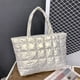 thumbnail image 1 of pstuiky Bolso de mano grande para mujer bolso de hombro acolchado de invierno bolso de mano espacial bolso de hombro para compras, 1 of 7