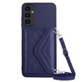 thumbnail image 6 of for Samsung Galaxy A15 Slim Case with Card Holders and Strap for Women, Samsung Galaxy A15 Phone Case Wallet PU Leather Kickstand RFID Blocking Flip Shockproof Wallet Case - Blue, 6 of 11