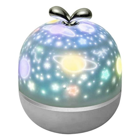 

360 Rotation Starry Sky Night Light Projector with 6 Projection Films Projector Lamp for Kids Bedroom