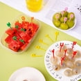 thumbnail image 2 of LEEYNEER 26 Pcs/Set Alphabet Fruit Forks Health And Safety Anti-deform Cartoon 26 Letters Solid Color Pick Fruit Multi-shaped Food Grade Cartoon Fruit Picks Bento Accessories, 2 of 7