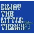 thumbnail image 2 of Men's Star Wars: The Mandalorian Grogu Enjoy the Little Things Graphic Tee Royal Blue 3X Large, 2 of 4
