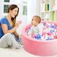 thumbnail image 5 of BEEPRINCESS Foam Ball Pit - Soft Play for Baby Infants and Toddlers Ages 1-3, Round Shape, No Balls Included, Pink, 5 of 9