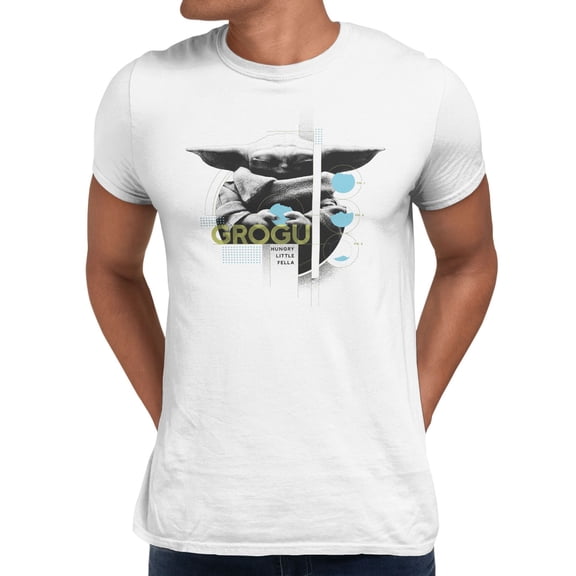 Star Wars The Mandalorian And Grogu Hungry Little Fella Men's T Shirt (White, S-XXXL)