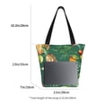 thumbnail image 5 of Gaeub Vegan Printed Tote Bag Grocery Bag Reusable Shoulder Bag with Zip for School Kitchen Park DIY, 5 of 9
