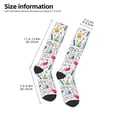 thumbnail image 4 of Fotbe Chemical Flasks And Test Tubes print Women's Men's Novelty Crew Socks Cotton Socks Knee High Socks for Walking,Running,Nurses,Pregnancy, 4 of 8