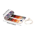 thumbnail image 3 of Leeye Large Pencil Organizer Portable Rolling Colorful with 24pockets Capacity and for Artist Needs, 3 of 3