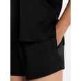 thumbnail image 5 of Joyspun Women’s Short Sleeve Stretch Satin Top and Shorts Pajama Set, 2-Piece, Sizes XS-3X, 5 of 6