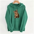 thumbnail image 5 of Molidfa Women's Realistic Cat Hoodie Cute Kitten Graphic Oversized Sweatshirt Top, 5 of 5