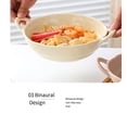 thumbnail image 2 of Billuyoard Ensaladera de orejas Cerámica Microondas Freidora de aire Vajilla Sopa Fideos instantáneos Contenedor Vajilla de gran capacidad Mostrada Blanco, 2 of 6