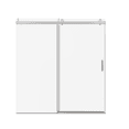 thumbnail image 6 of BARONAGE 68-72" W x 76" H Single Sliding Shower Door with Soft-Close Buffer, Frameless Shower Doors with 3/8" (10mm) Thick Tempered Glass, Chrome, 6 of 9