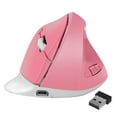 thumbnail image 2 of Souris Optique Ergonomique Verticale USB Sans Fil pour Gaming Rose, 2 of 8