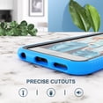 thumbnail image 2 of ULAK iPod Touch 7 Case With Screen Protector, Heavy Duty Shockproof iPod Touch 6 Case, Clear Full Body Cover for Apple iPod Touch 7th/6th/5th Generation, Blue, 2 of 7