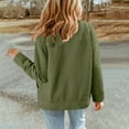 thumbnail image 4 of TKLPEHG Winter Jacket Women Casual Long Sleeve Collared Jacquard Coats Trendy Button Jacket with Pockets (Green,L), 4 of 7
