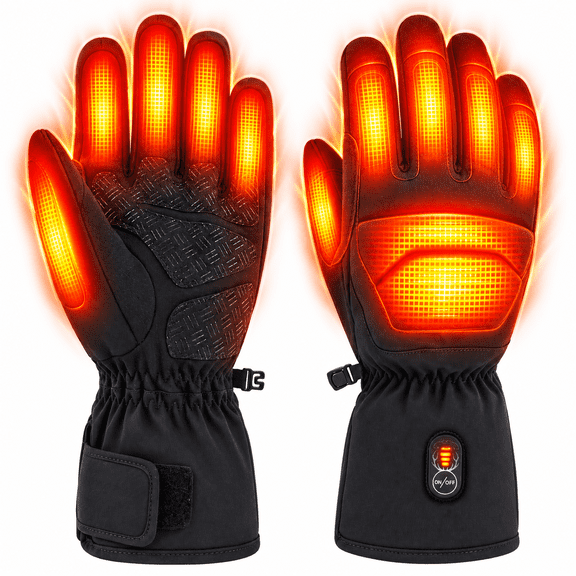 SNOW DEER Heated Work Gloves for Men and Women, Rechargeable Electric Heated Gloves with 2 Batteries,3M™ Thinsulate™ Insulation, Waterproof Winter Gloves for Outdoor Work and Snow Removal