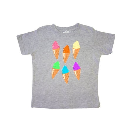 

Inktastic Rainbow ice cream cones Gift Toddler Boy or Toddler Girl T-Shirt