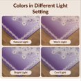 thumbnail image 7 of Design&I 8'x10' Washable Area Rug Extra Large Skid-Resistant Low Profile Boho Abstract Ombre Border Watercolor Gradient Blended Purple Flowing Dynamic for Living Room, Family, 7 of 7