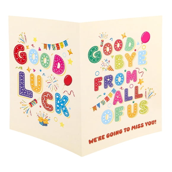 Tarjeta de Despedida Penitue Grande 40x27 cm Regalo de Despedida