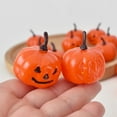 thumbnail image 5 of 16 Pack Small Pumpkin Decorations, Mini Jack O Lantern Figurines For Party Favors, Table Centerpieces And Photo Props, 5 of 6