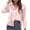Pink, variant on Kovlvoll Long Sleeve Shirts for Women Satin Casual Comfy Button up Shirt Fashion Solid Color Blouses Tops