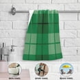 thumbnail image 4 of Coolnut Green Tartan Hand Towels 2 PCS, Ultra Soft and Highly Absorbent, St. Patrick's Day Decorative Fingertip Towel for Home, Bathroom, Kitchen, 28.3"x14.4", 4 of 4