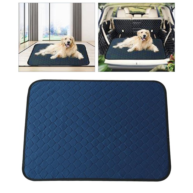 Mascota s Entrenamiento Puppy Mat Entrenador Interior Bandeja de Arena Lavable - 60x45cm Azul B, se describe Salvador almohadillas para orinar lavables