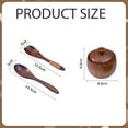 thumbnail image 4 of Wooden Spice Jar Sugar Bowl Organizer Rustic Multipurpose Condiment Pots Seasoning Box with Lid for Salt Farmhouse Coffee Bar, single jar, 4 of 5