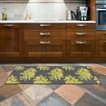 thumbnail image 2 of Ottomanson Lemons Bathroom Runner Rug 20" x 59" - Non Slip Low Pile Carpet, Gray, 2 of 8