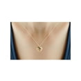 thumbnail image 4 of JewelersClub Black Diamond Accent 14K Gold Over Silver Heart Pendant, 18", 4 of 4