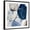 Black Frame, variant on Art.com Overlapping Blue Shapes I Art Print by Tom Reeves, 16" x 16"