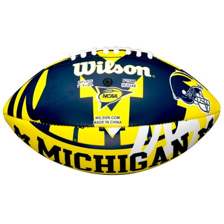 Wilson NCAA Team Logo Jr. Football, Michigan Wolverines