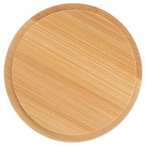 Toyvian Round Mug Lids Bamboo Cup Lid Khaki Dust Protection Office 1Pcs Back to School