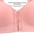 thumbnail image 2 of Sujetador de talla grande con copa moldeada y hebilla frontal para mujer de mediana edad, ropa interior sin aro y tirantes anchos para los hombros para mujer, 2 of 4