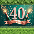 thumbnail image 5 of Luxury Design Happy Birthday Banner Glitter 40 Numeral Champagne Bottle for Adult Birthday Celebration Indoor Decoration Event Party, 5 of 8