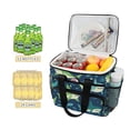 thumbnail image 2 of FORMRS Insulated Cooler Bag 24 Cans Capacity Soft Leakproof Lunch Box with Side Pockets, Sharks Pattern, 2 of 7