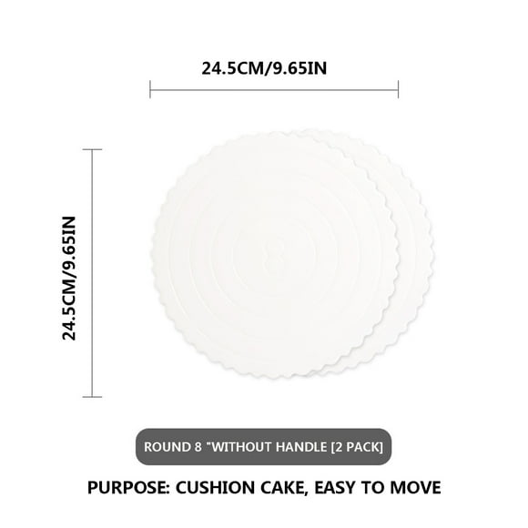 TAKTUK Décoration de Jardin Extérieure Réutilisable Espaceur de Gâteau d'Anniversaire Support de Fond de Gâteau Ménager Tampon de Vadrouille Ronde Décoration de Patio Articles en Liquidation