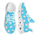 thumbnail image 1 of Zapatillas de deporte de malla con dibujos de dientes bonitos, cómodas, con plataforma y amortiguación de aire, para mujer, ligeras y a prueba de golpes, para correr, tenis, 1 of 6