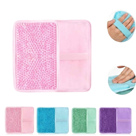 Gel Ice Pack Ice Bag with Strap-Reusable Hot & Cold Pack Compress Therapy for Pain, Swelling,Injuries of Knee, Shoulder, Foot, Back, Ankle, Neck, Hip, Elbow,Wisdom Tooth (Pink-1pcs)