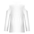thumbnail image 5 of Scyoekwg Women Tops Dressy Casual Fall Shirts Loose Pullover Tops Trendy Comfy Clothes for Women Solid Color V-Neck Off Shoulder Tops Long Sleeve Womens Clothes(White,XXL), 5 of 5