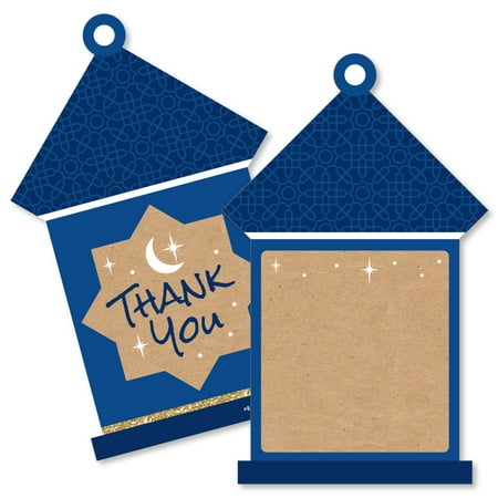 Ramadan - Shaped Thank You Cards - Eid Mubarak Thank You Note Cards with Envelopes - Set of (Best Eid Mubarak Cards)