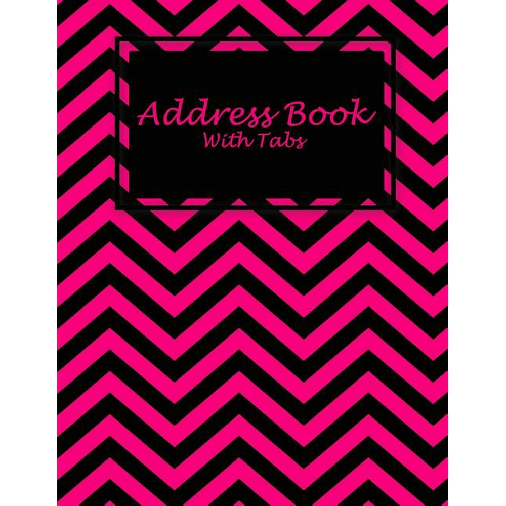 Address Book with Tabs Pink Book, Address Book with Birthdays and Anniversaries, Tabs Book