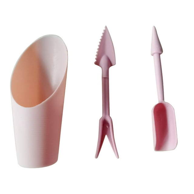 Youkk Succulent Plant Transplanting Tool Set Plastic Spatula Trowel Bucket Multi-Tool Garden Supplies