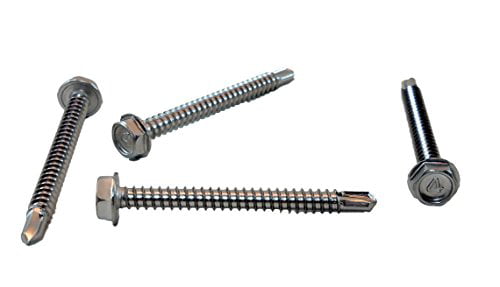 110mm TEK Screws Self drilling Metal to wood Includes washer!! Self tapping 