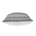 thumbnail image 6 of Ox Bay Ariya Gray/Black Chevron Cotton Adult Decorative Throw Pillow, 6 of 7
