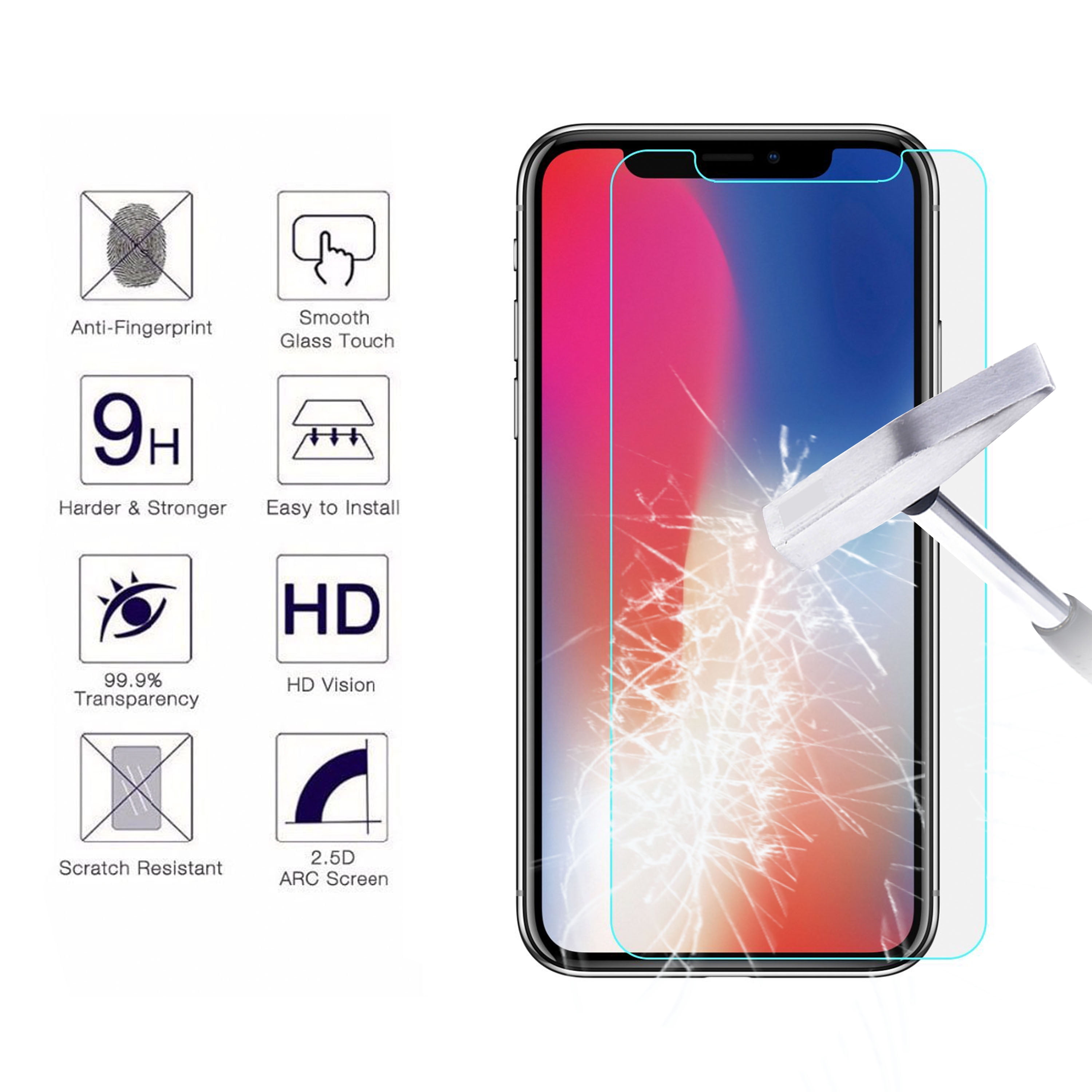 Tempered Glass Screen Protector High Definition Screen Protector Glass 3pcs iPhone X/XS Screen Protector