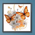 thumbnail image 2 of Pintura de diamante 5D JShteea Decoración de mariposa 30x30cm, 2 of 9