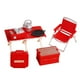 thumbnail image 2 of Mini juego de picnic y camping para exteriores con silla plegable. Incluye silla plegable. rojo, 2 of 9