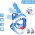 thumbnail image 1 of Diving Mask Children Snorkel Mask Diving Mask Full Face Mask With Shark Design-180 ° Wide Field Of View And Removable Camera Mount, Anti-Fog And Anti-Leak, Easybreath Full Face Mask For Children, 1 of 6
